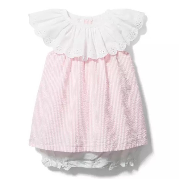 Janie and Jack Other - Janie and Jack Baby Girl Seersucker Romper